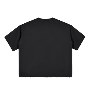Able Boxy Half-Sleeve Raw-Edge T-Shirt